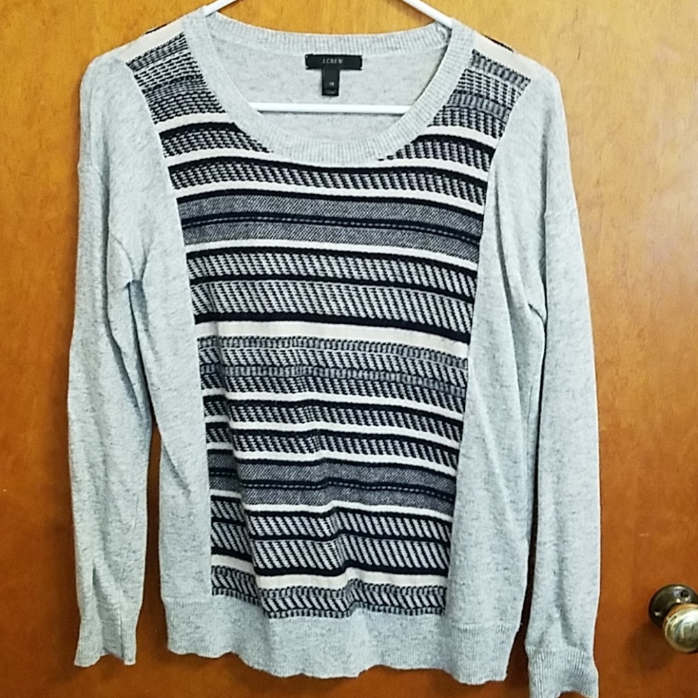 J. Crew Heathered Gray Crewneck Sweater - Sz. XS